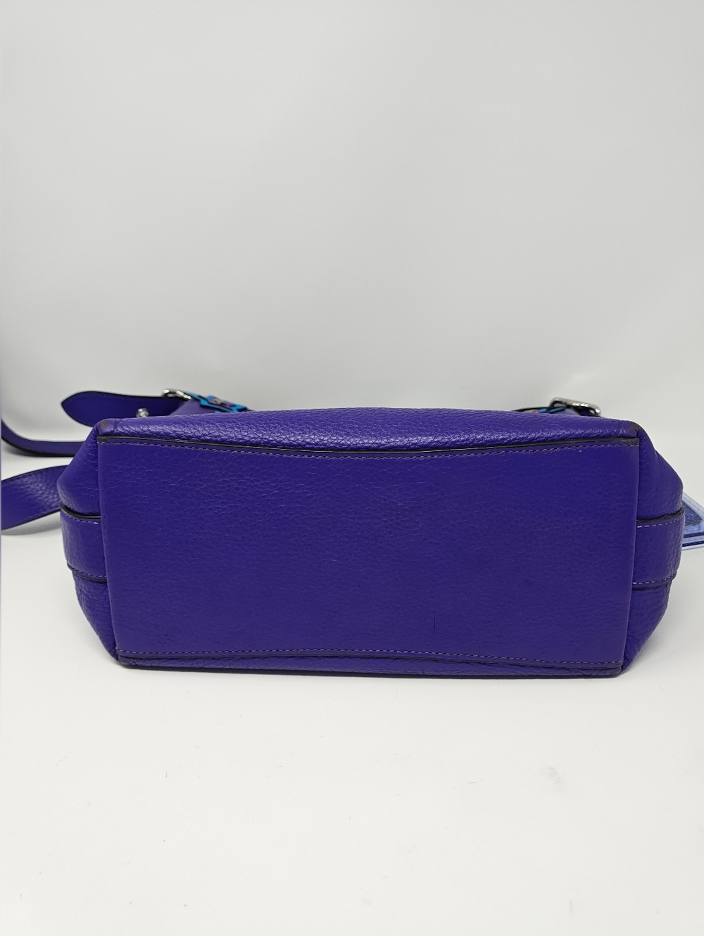 Coach Val Duffle Upcycled w/ 1941 Clutch. Purple/Blue - Picture 8 of 17